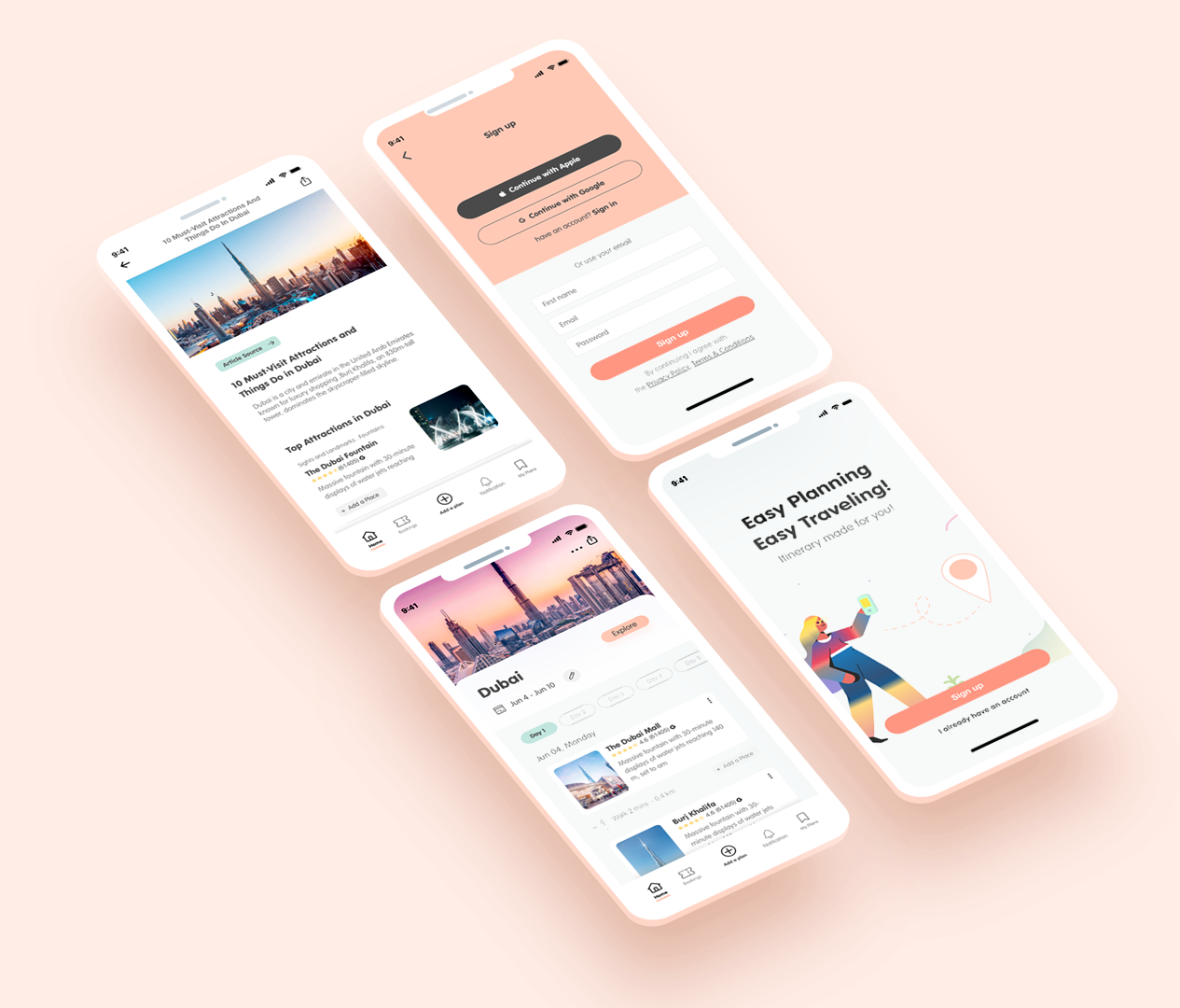Let's Travel app showcase